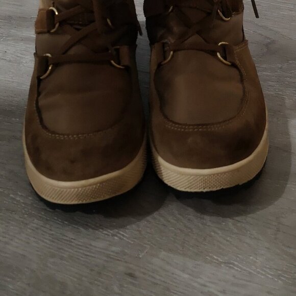 Vibram Sole Ladies Size 37 (approx. 6.5 - 7 US) Tan Boots - Picture 10 of 11